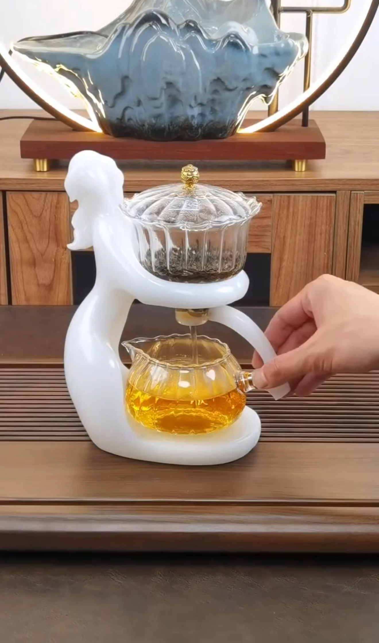 قوری دمنوش پیرکس آهنربایی